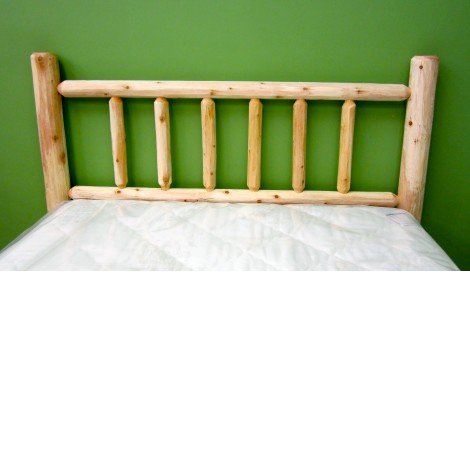 Handcrafted White popular Cedar Rustic Log Headboard